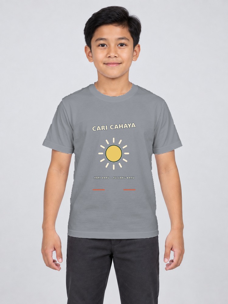 T-shirt Hello Sunshine Kanak-Kanak — Gray