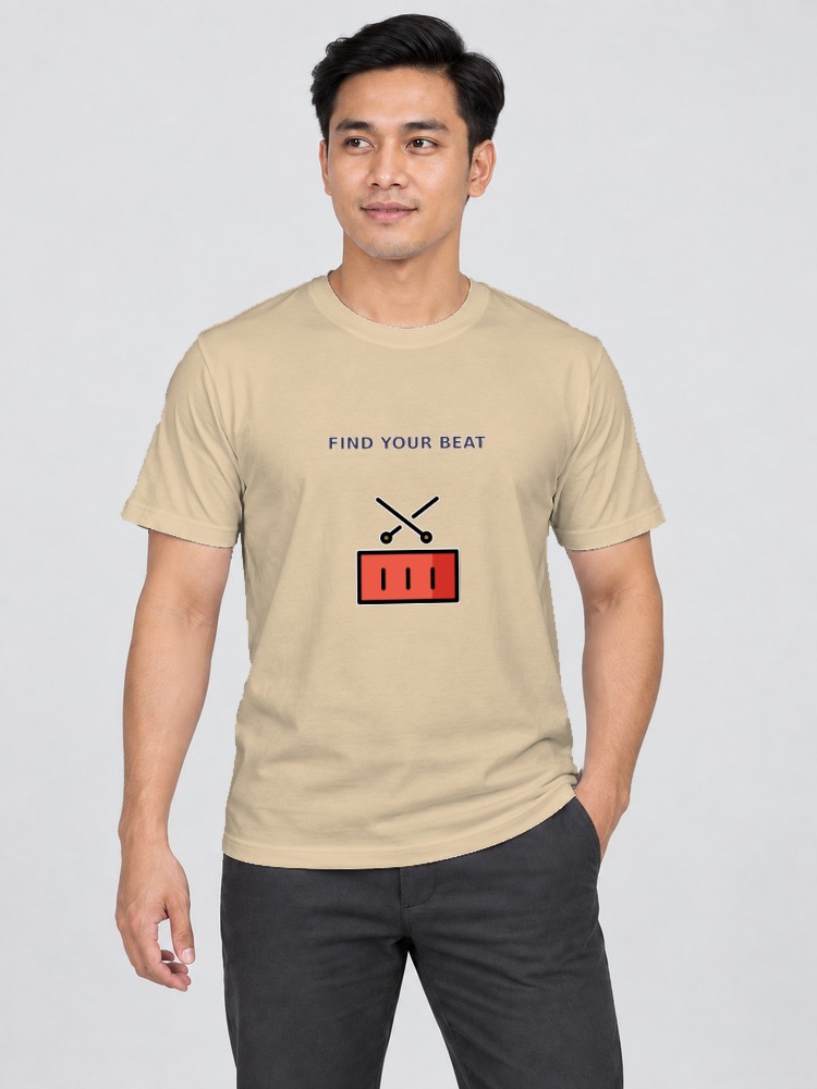 T-shirt Rentak Drum — Sand