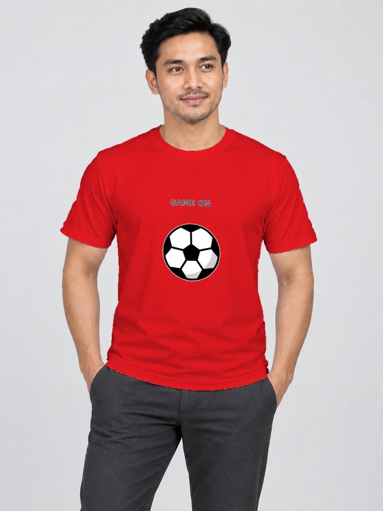 T-shirt Bola Sepak — Red
