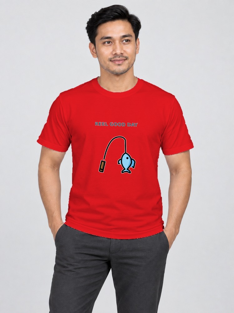 T-shirt Hari Memancing — Red