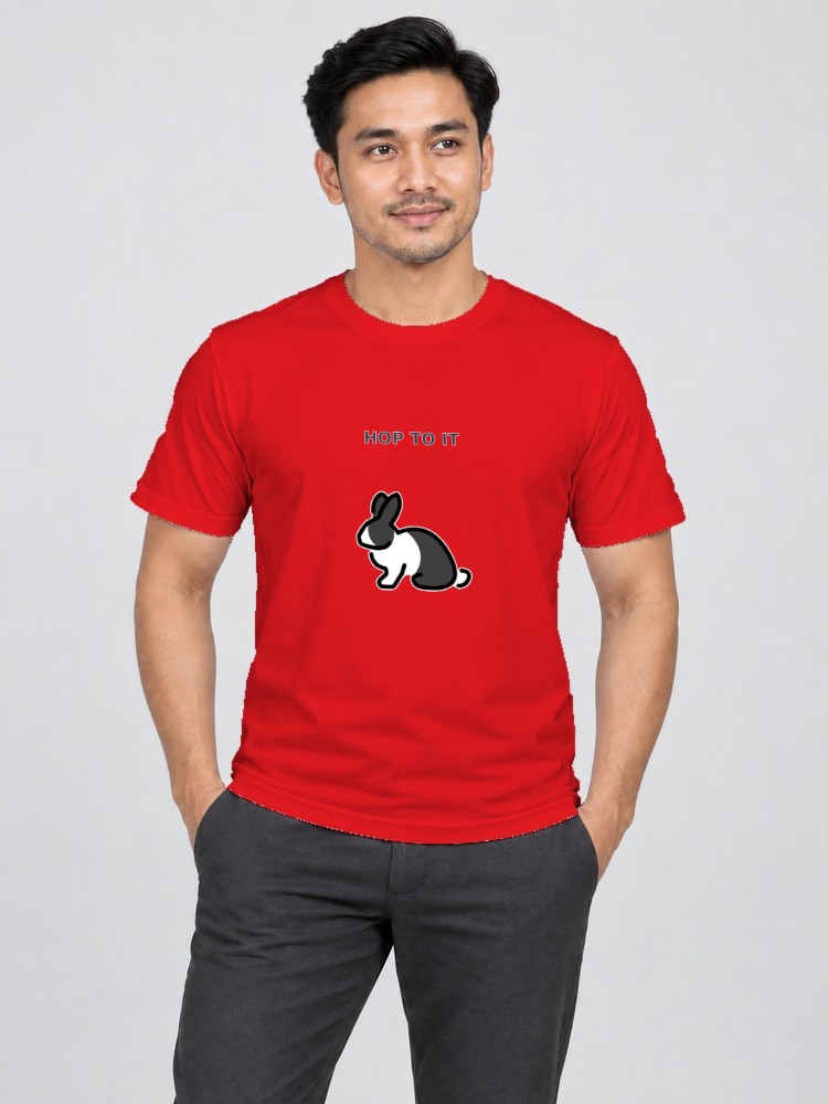T-shirt Arnab Ceria — Red