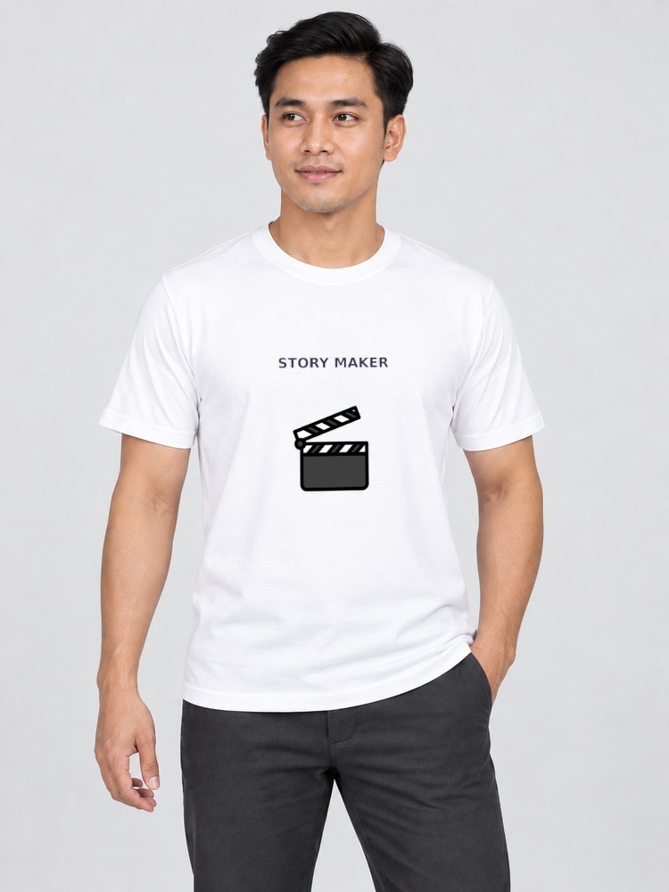 T-shirt Pembikin Cerita — White