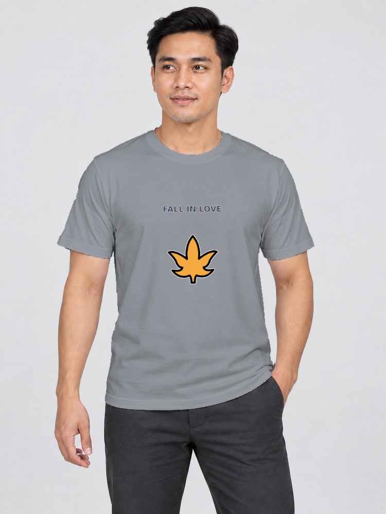 T-shirt Daun Maple — Gray