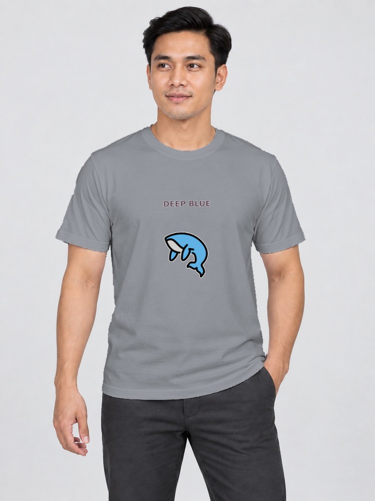 T-shirt Paus Laut Dalam — Gray