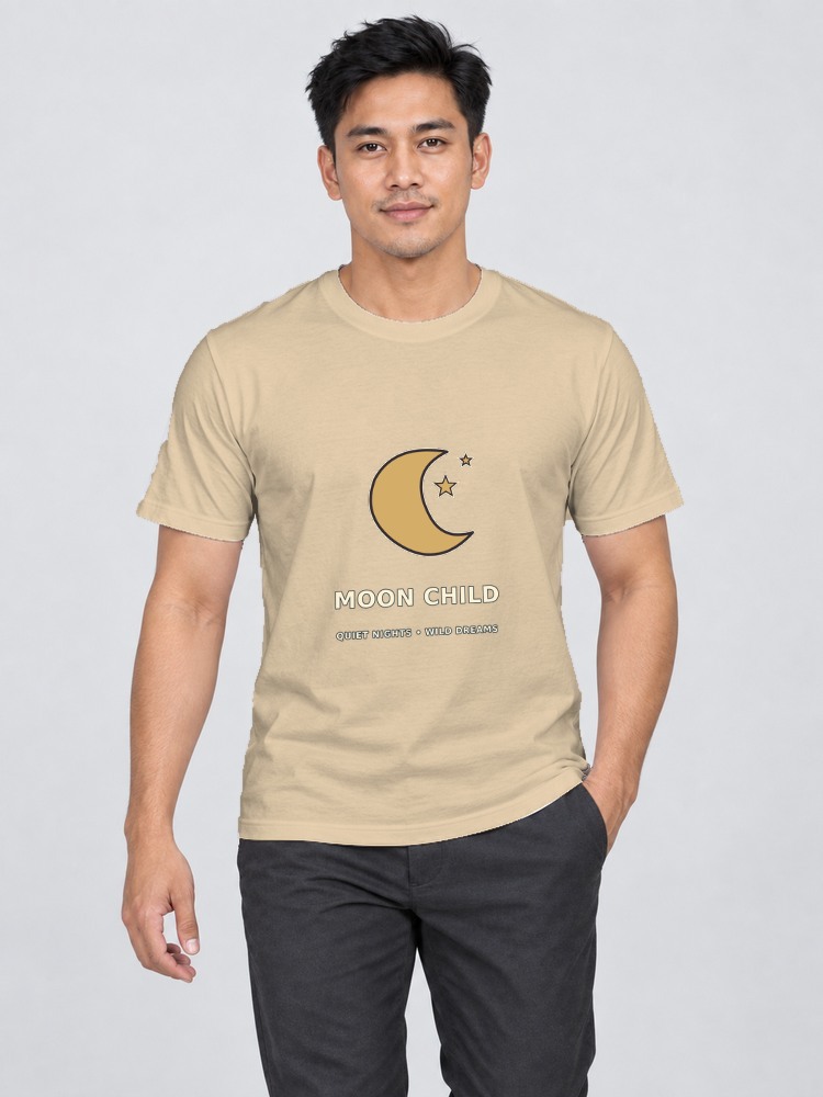T-shirt Moon Child — Sand