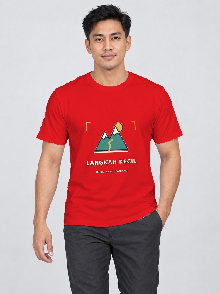 T-shirt Small Steps — Red