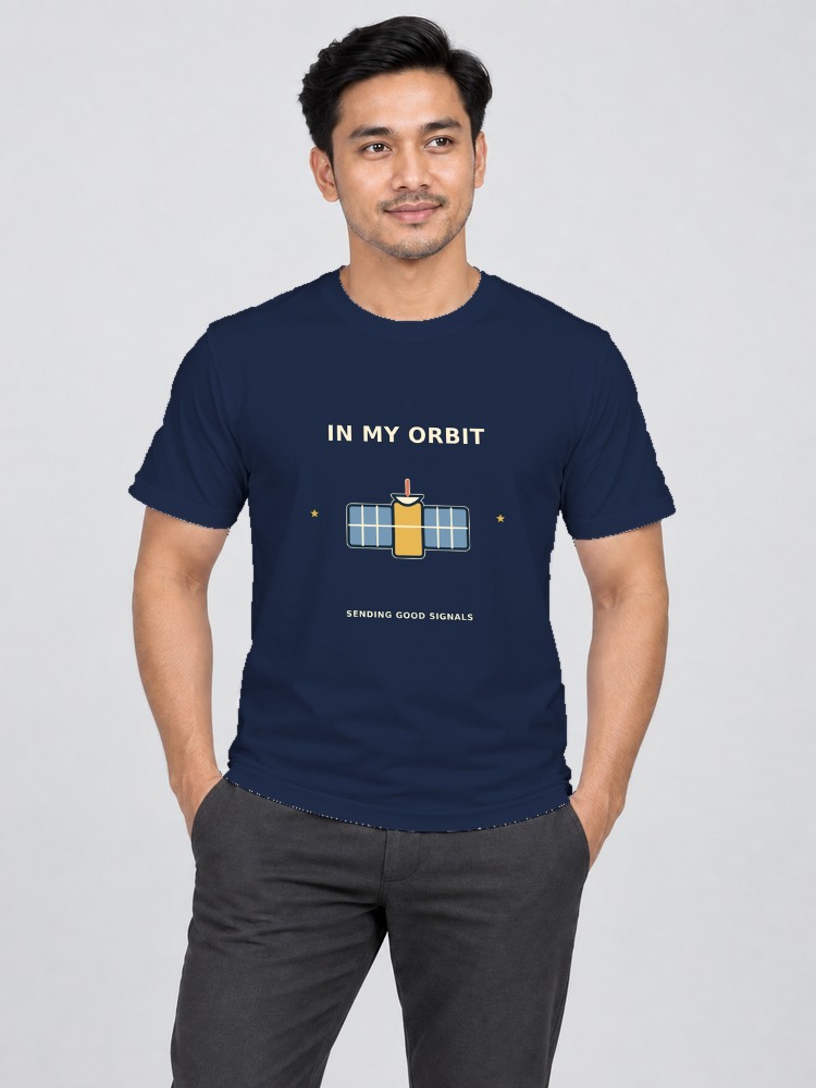 T-shirt Orbit Signal — Navy