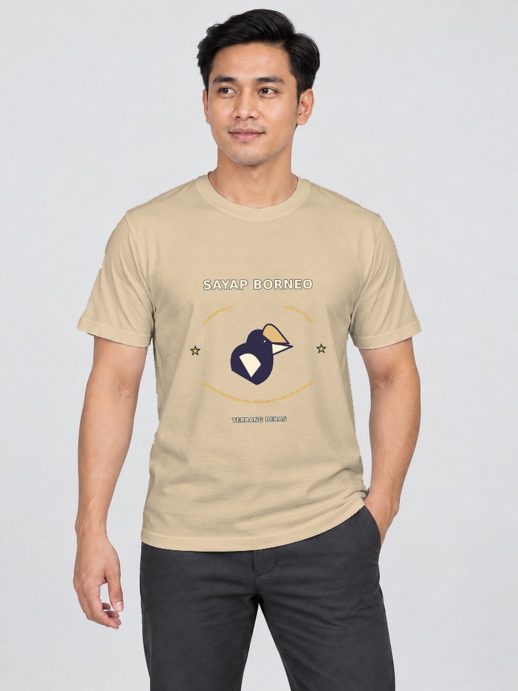 T-shirt Kenyalang Borneo — Sand