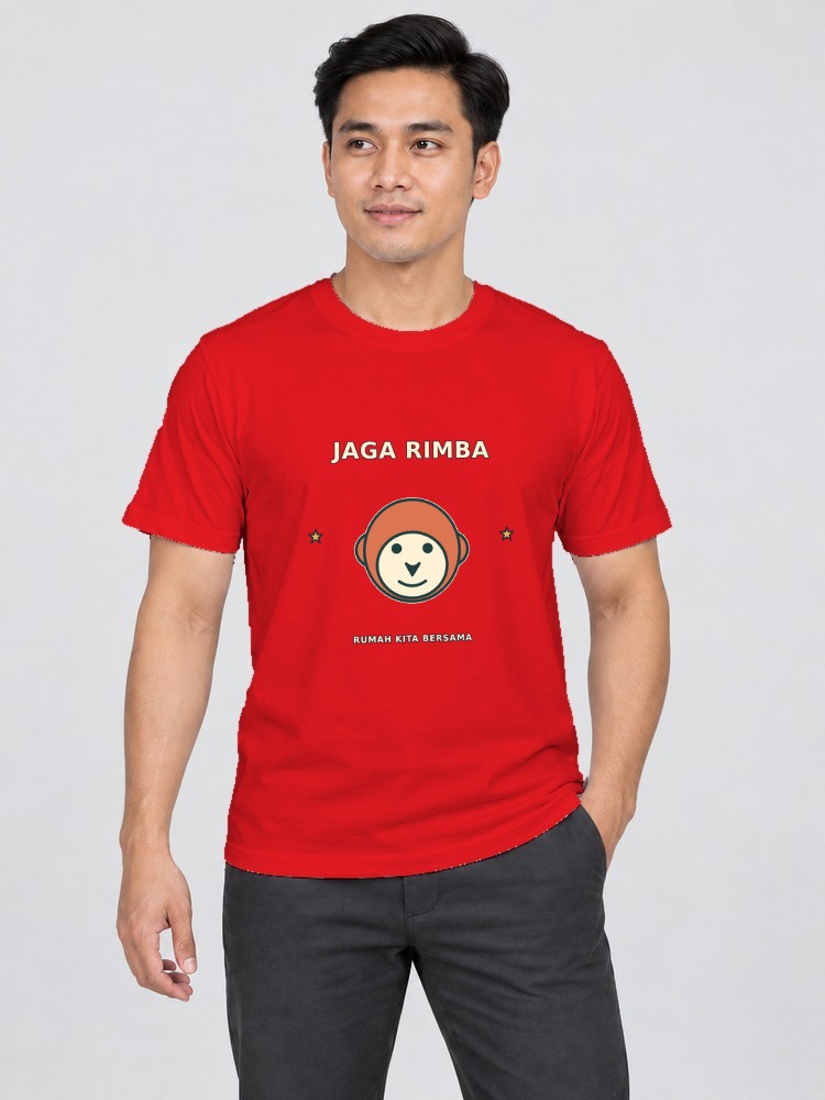 T-shirt Orangutan Rimba — Red
