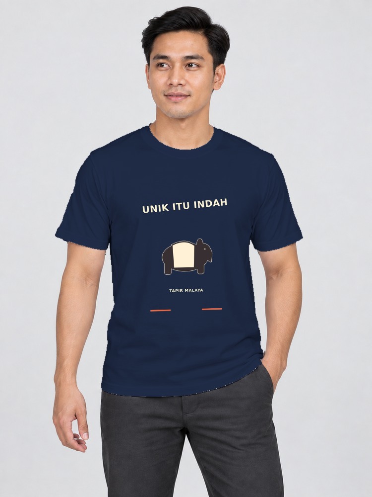 T-shirt Tapir Malaya — Navy