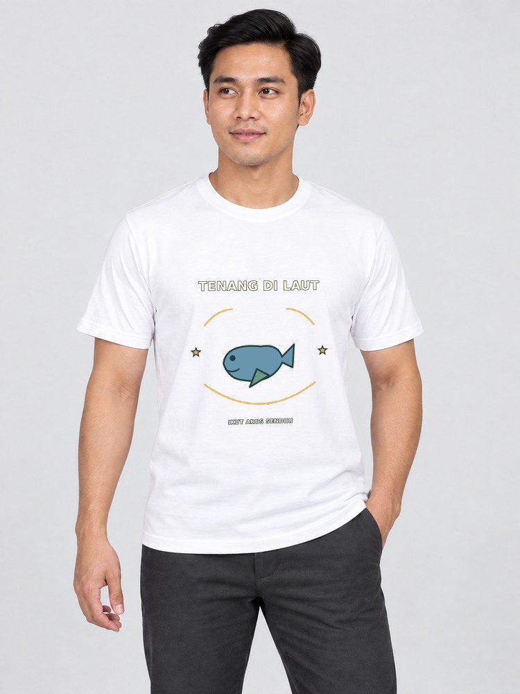 T-shirt Dugong Santai — White