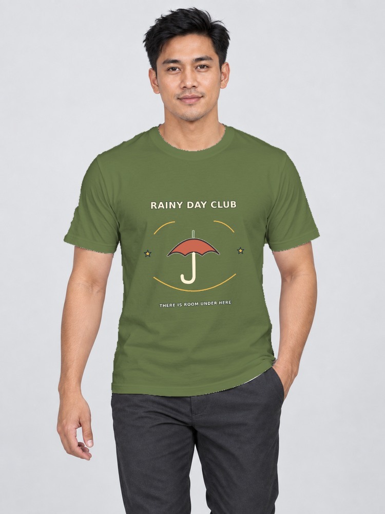 T-shirt Rainy Day — Olive