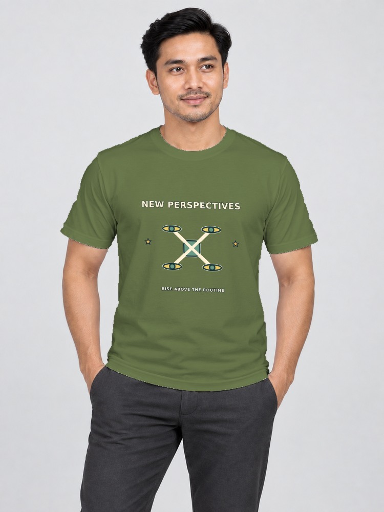 T-shirt Drone Perspective — Olive