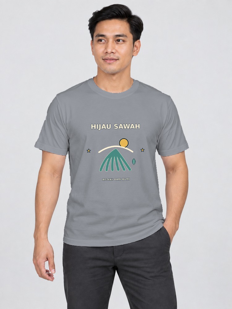T-shirt Sawah Padi — Gray