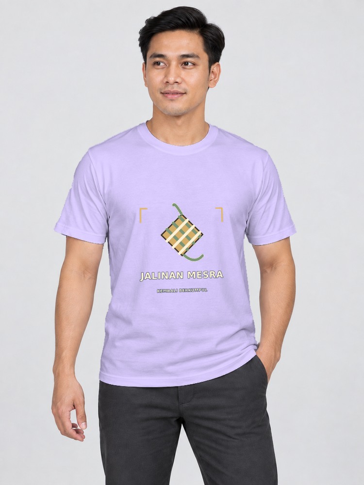 T-shirt Anyaman Ketupat — Lavender
