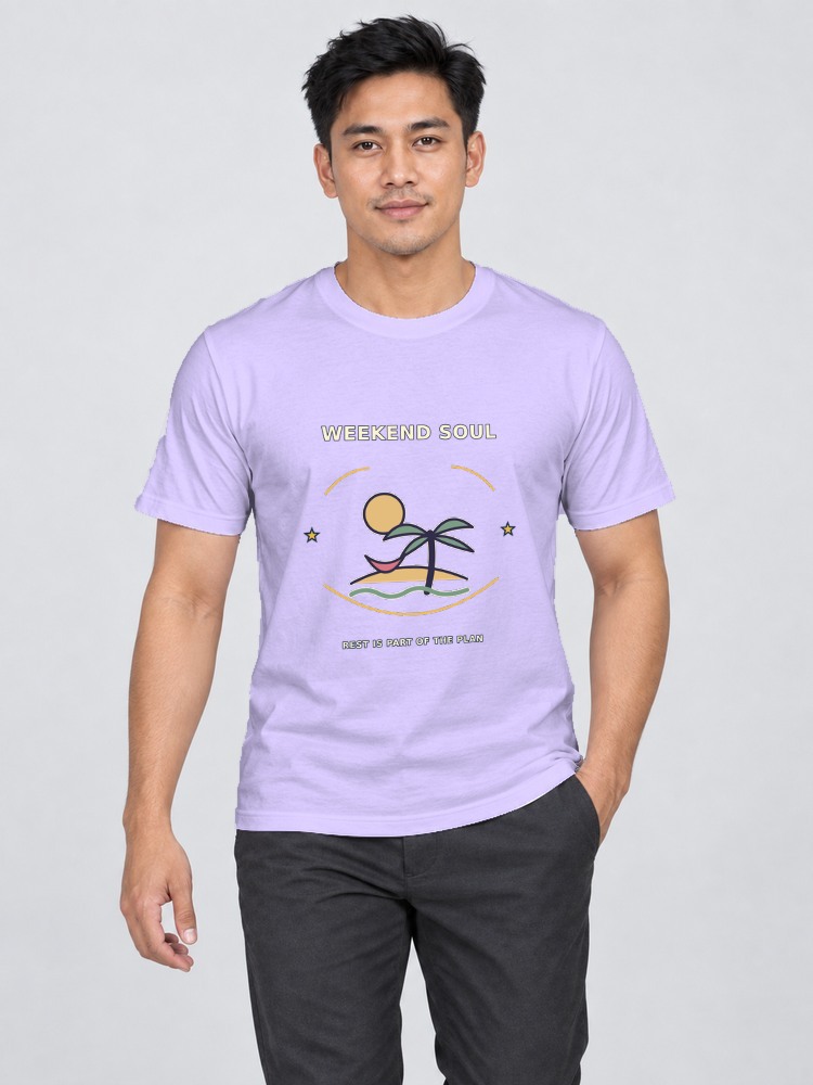 T-shirt Weekend State — Lavender