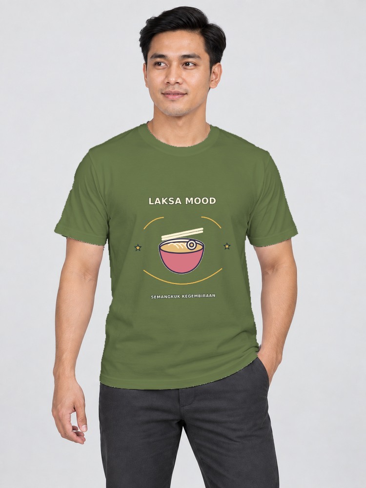 T-shirt Laksa Hujan — Olive