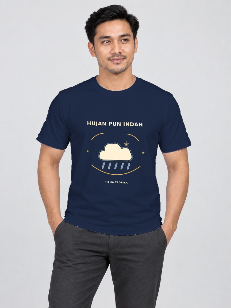 T-shirt Hujan Tropika — Navy