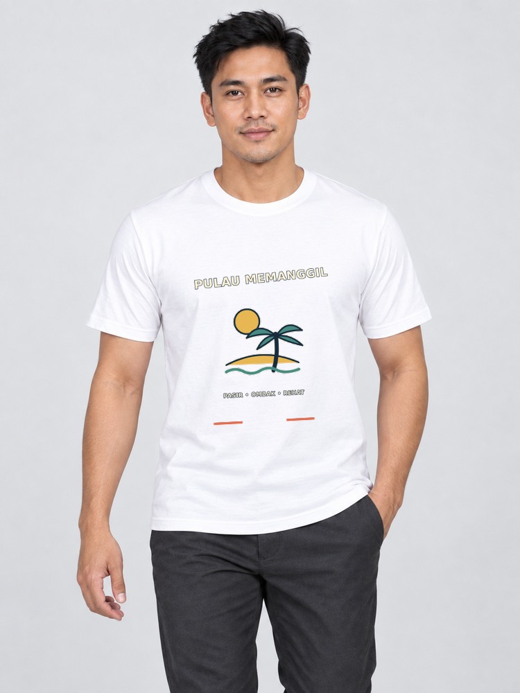 T-shirt Pulau Santai — White