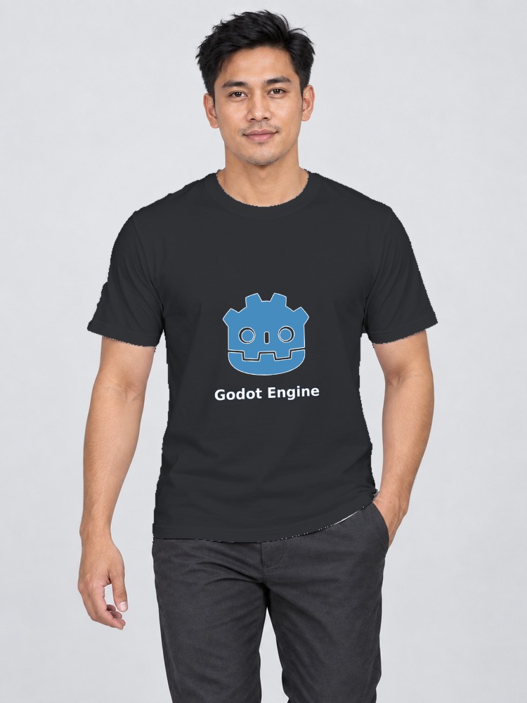 T-shirt Godot Engine — Black